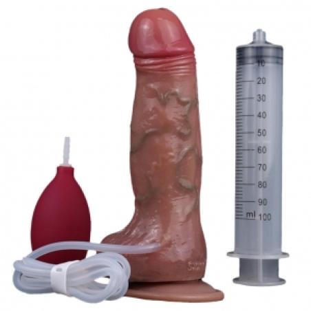 ' Gode Éjaculateur Skinnier Mario 14 x 4.6cm Marron - Real Cockz
